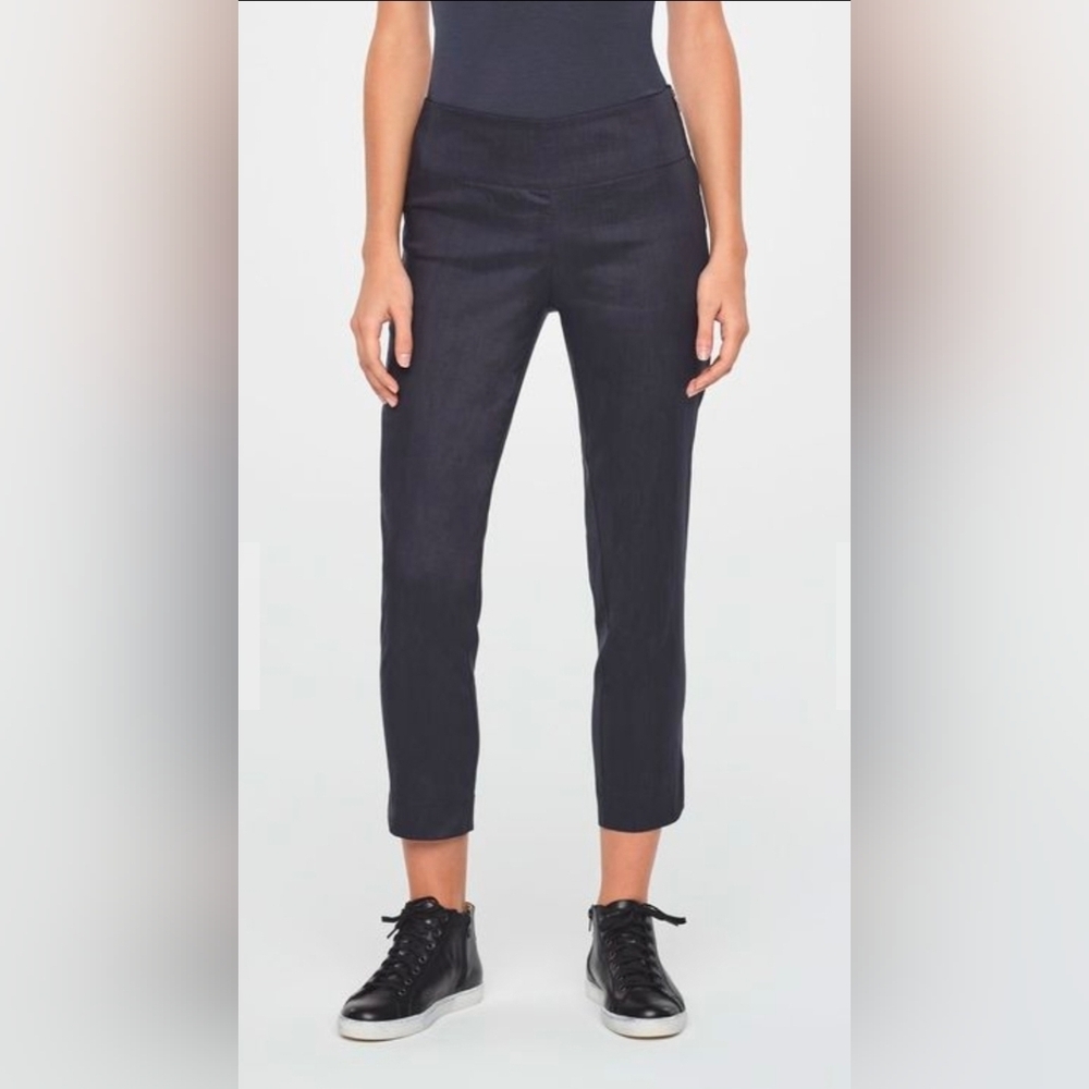 NWOT SARAH PACINI Soumia Linen Blend Pants Sz 2